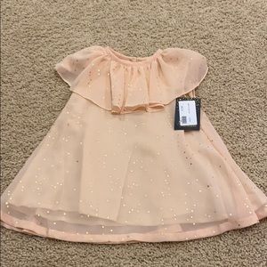 NWT Velveteen pink fleck dress 12 mo